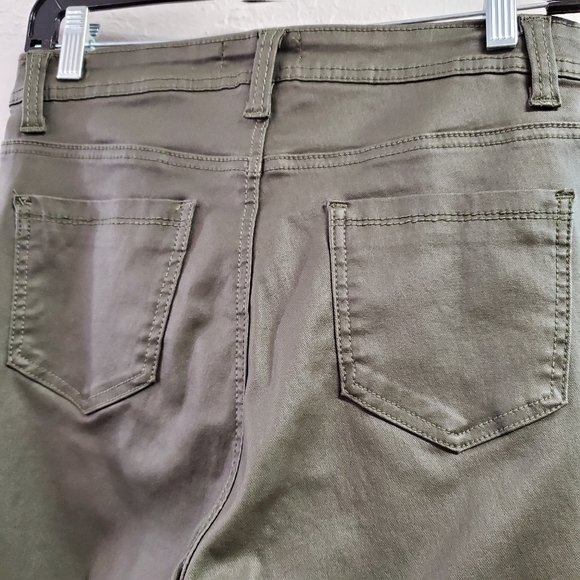 Faux Leather High Waisted Skinny Jeans - Picture 4 of 7